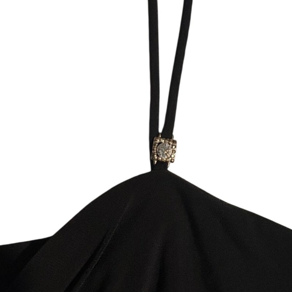 Blondie Nites Linda Bernell Black Maxi Dress Special Occasion Gown Sz 9 Evening - Picture 4 of 8